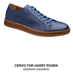 Italian Soft Leather Made Deerskin Cervo Sneakers, from Harry Rosen